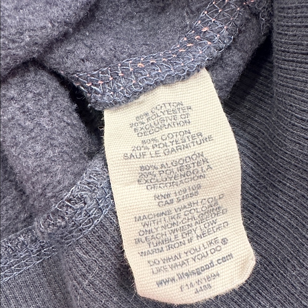 LIFE IS GOOD SIZE L~PEACE SIGN LOVE ZIP UP SWEATSHIRT JACKET ~HOODIE TOP SHIRT - Picture 7 of 12